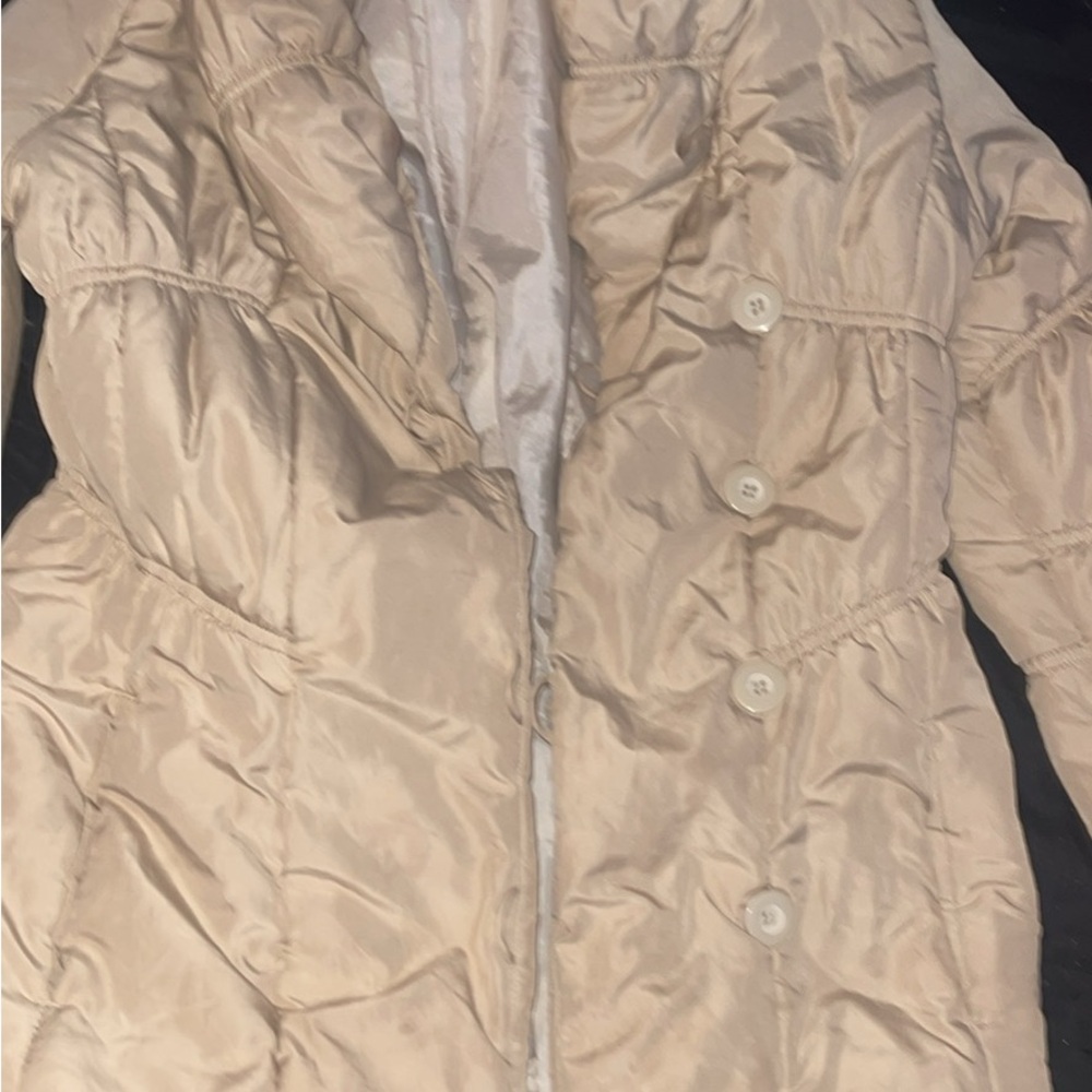 Women's Cream Puffer Jacket